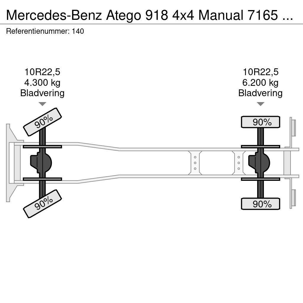 Mercedes-Benz Atego 918 4x4 Manual 7165 KM Generator Firetruck C Camiones de Bomberos