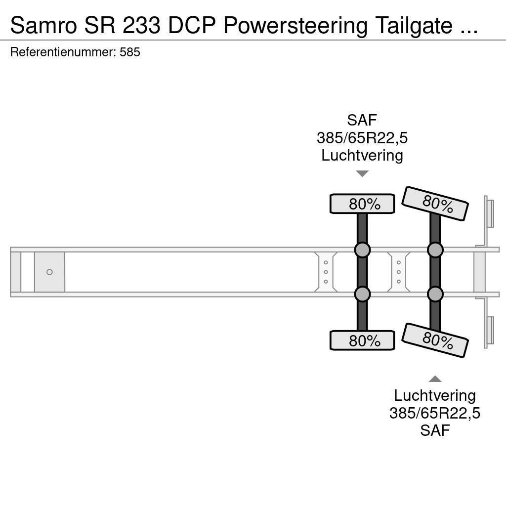 Samro SR 233 DCP Powersteering Tailgate NL Trailer! Semirremolques con carrocería de caja