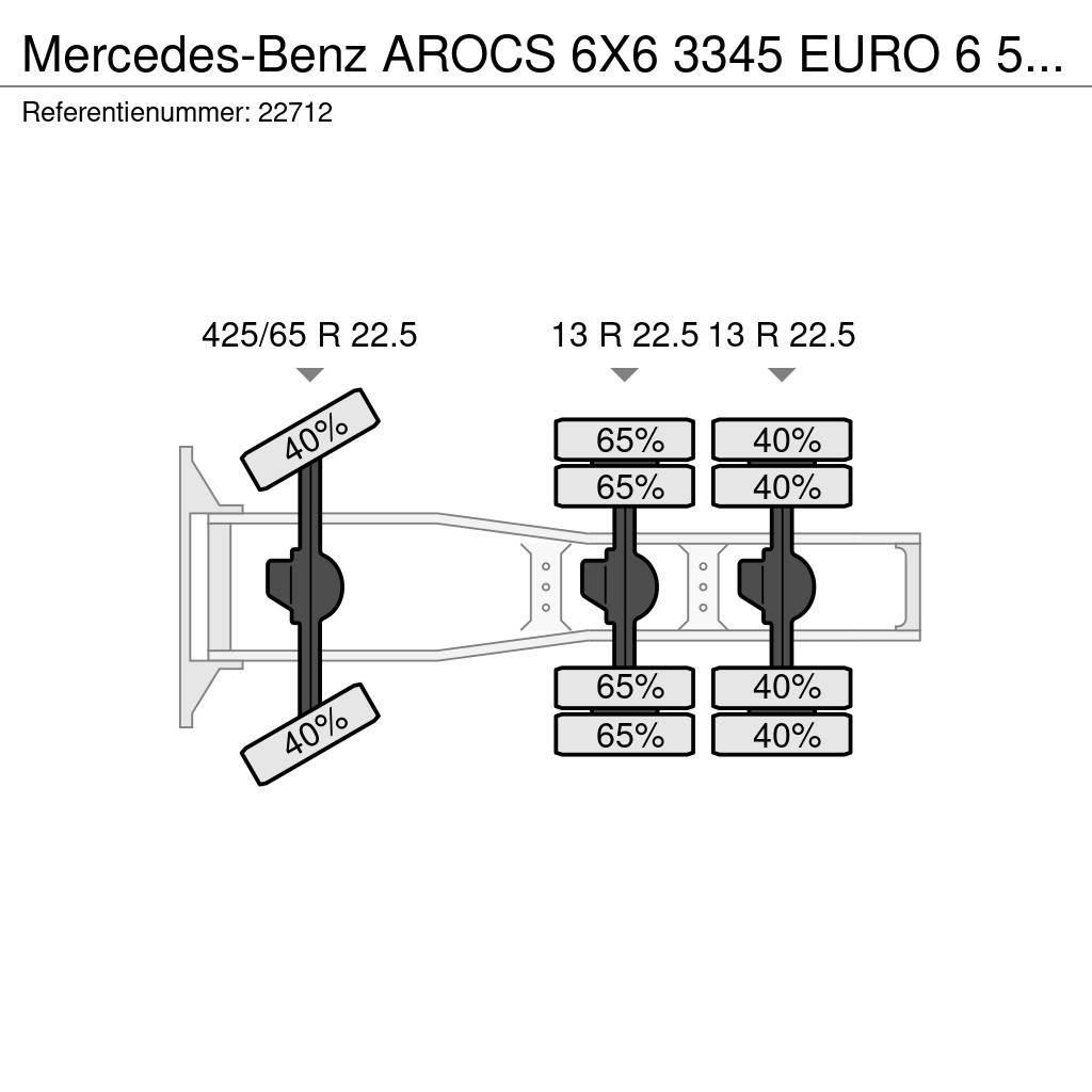 Mercedes-Benz AROCS 6X6 3345 EURO 6 535.400KM Cabezas tractoras