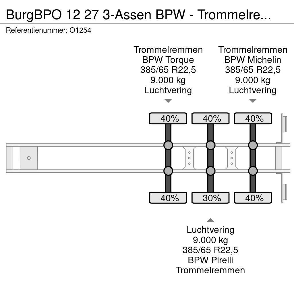Burg BPO 12 27 3-Assen BPW - Trommelremmen - ADR 20-30F Semirremolques portacontenedores