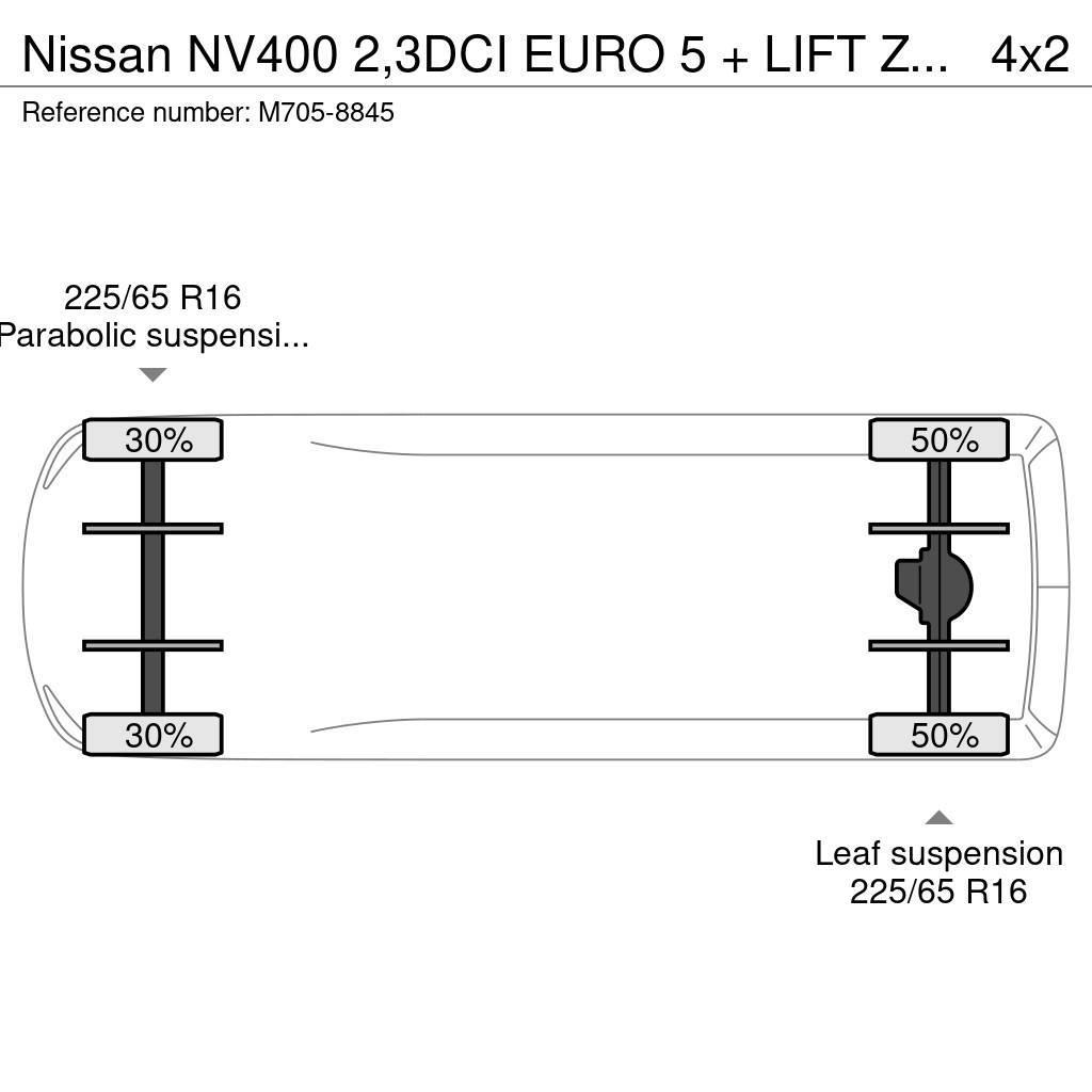 Nissan NV400 2,3DCI EURO 5 + LIFT ZEPRO 750 KG. Otras furgonetas