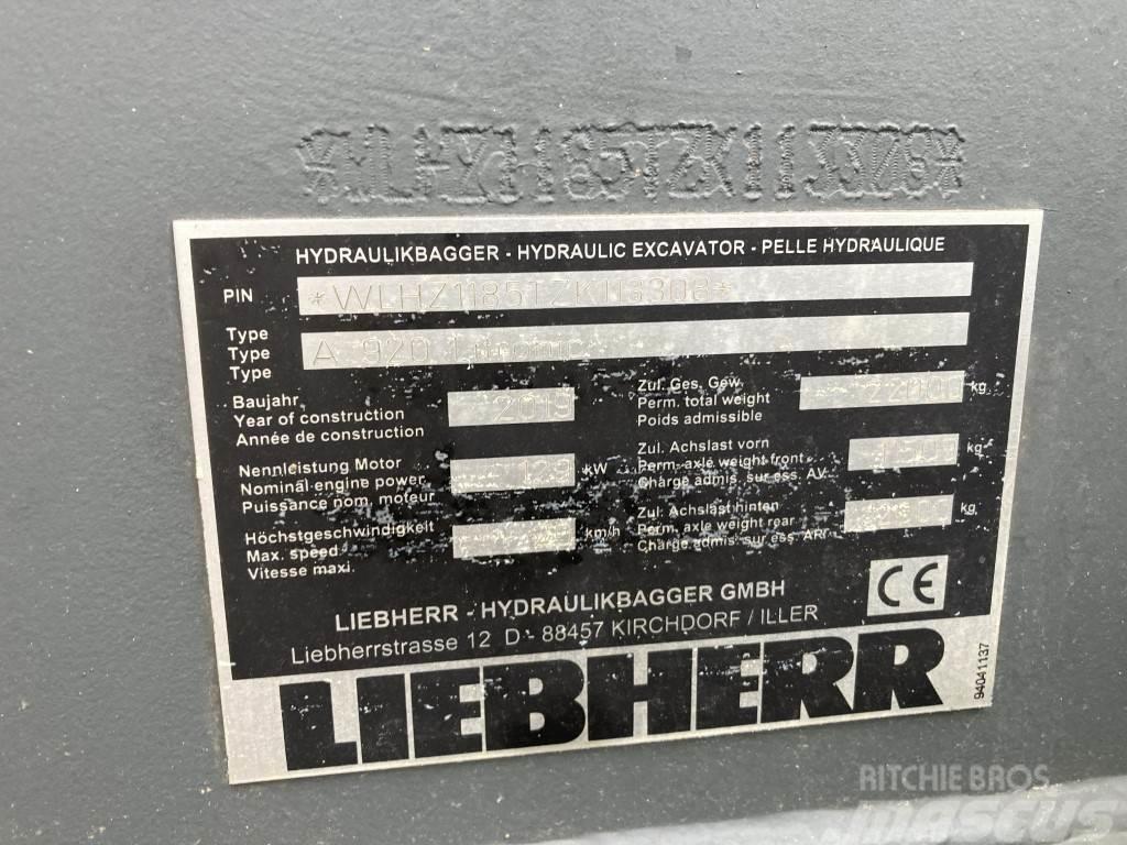 Liebherr A 920 Litronic Excavadoras de ruedas