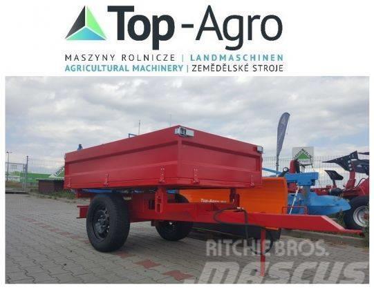 Top-Agro 3 sides tipping trailer, 1 axle, perfect price! Remolques volquete