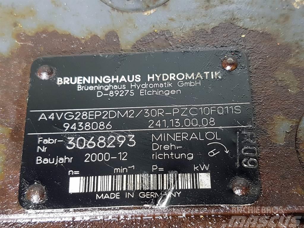 Brueninghaus Hydromatik A4VG28EP2DM2/30R-R909438086-Drive pump/Fahrpumpe Hidráulicos