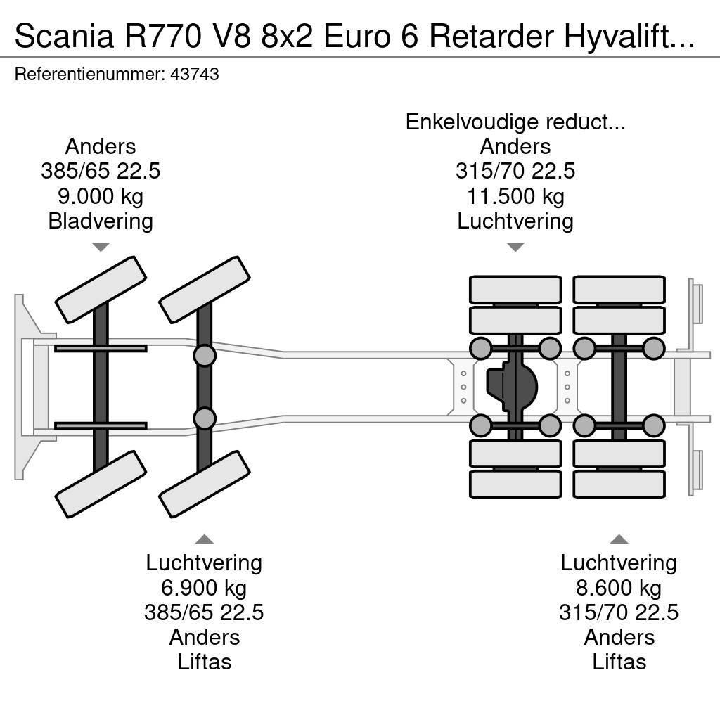 Scania R770 V8 8x2 Euro 6 Retarder Hyvalift 26 Ton NEW AN Camiones polibrazo