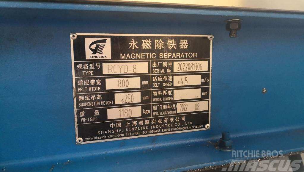 Kinglink RCYD-8 Permanent Magnetic Iron Separator Plantas de reciclado de residuos