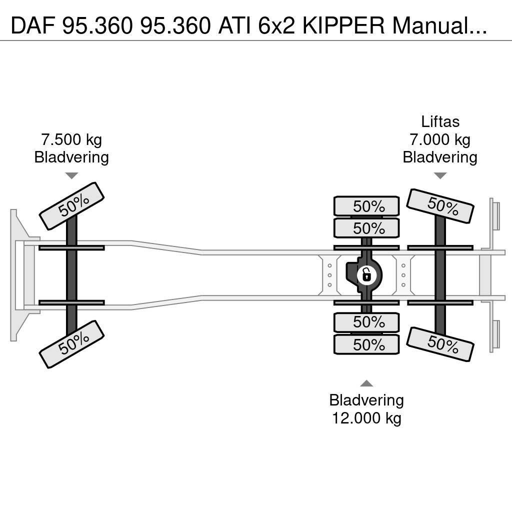 DAF 95.360 95.360 ATI 6x2 KIPPER Manualgetriebe Camiones bañeras basculantes o volquetes