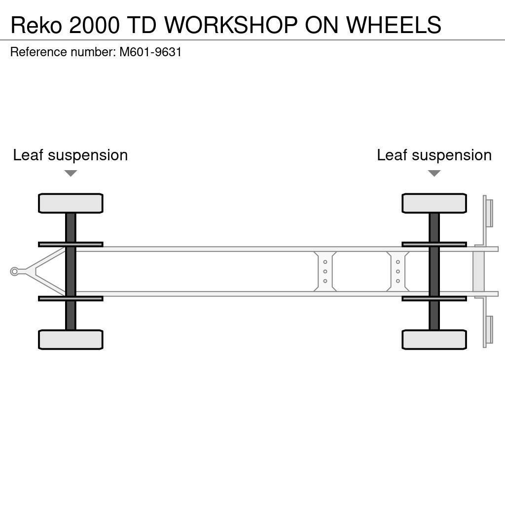 Reko 2000 TD WORKSHOP ON WHEELS Plataforma plana/laterales abatibles