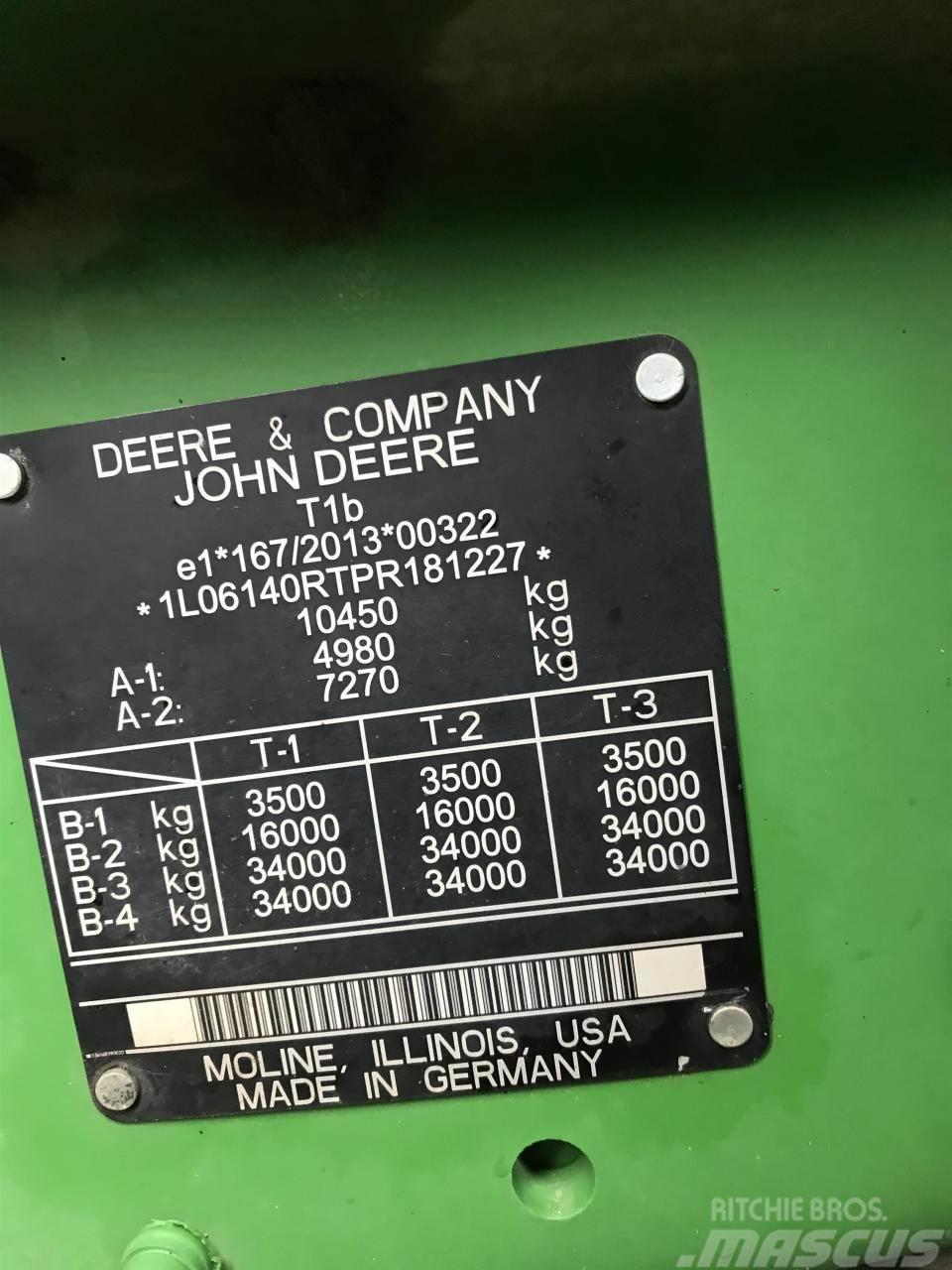 John Deere 6R 140 Tractores