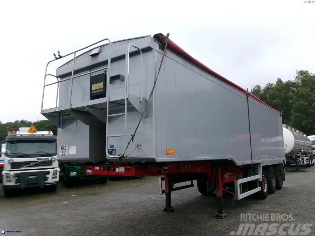 Wilcox Tipper trailer alu 55 m3 + tarpaulin Semirremolques bañera