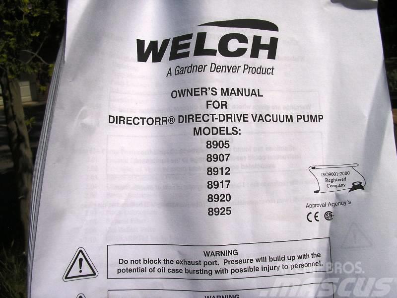  Welch Vacuum Technology 8905 Maquinaria de filtrado