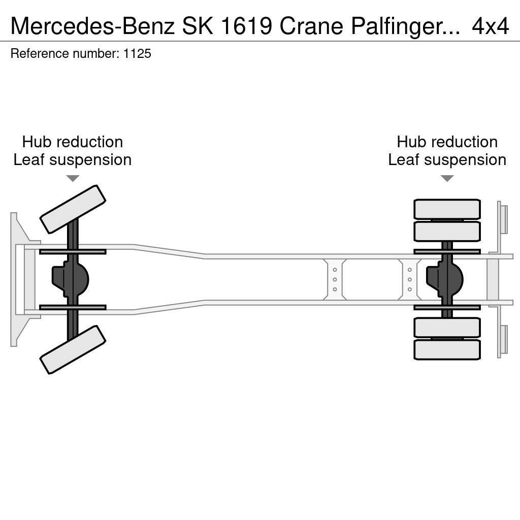 Mercedes-Benz SK 1619 Crane Palfinger PK17000LA Winch 4x4 V6 Big Grúas todo terreno
