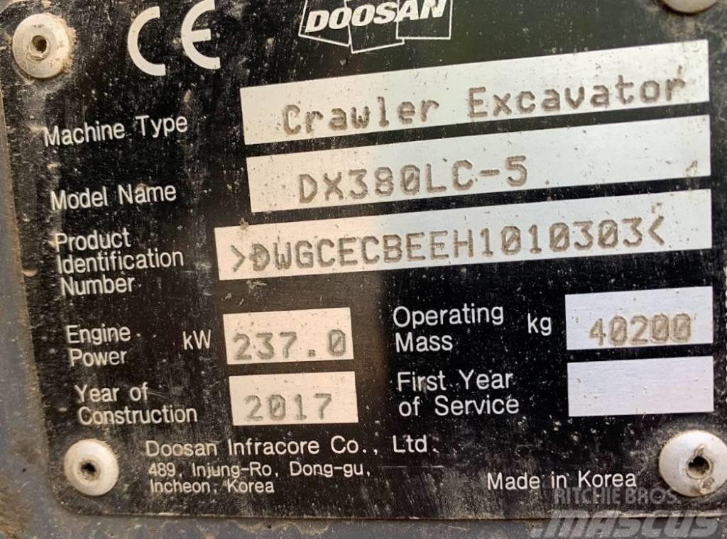 Doosan DX 380 LC-5 Excavadoras de cadenas