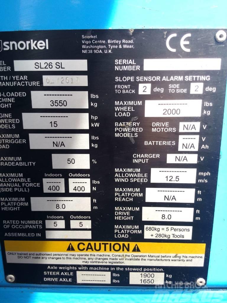 Snorkel SL 26 Plataforma de trabajo articulada