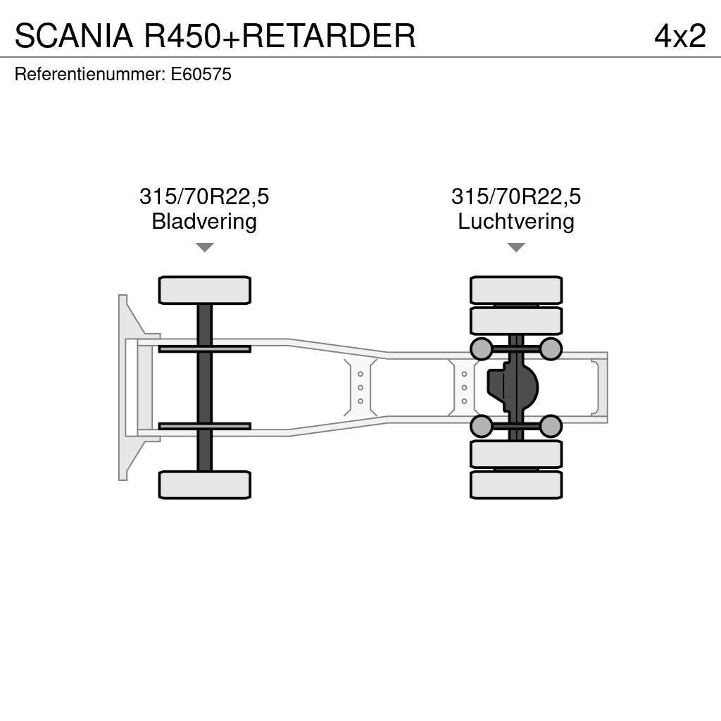 Scania R450+RETARDER Cabezas tractoras