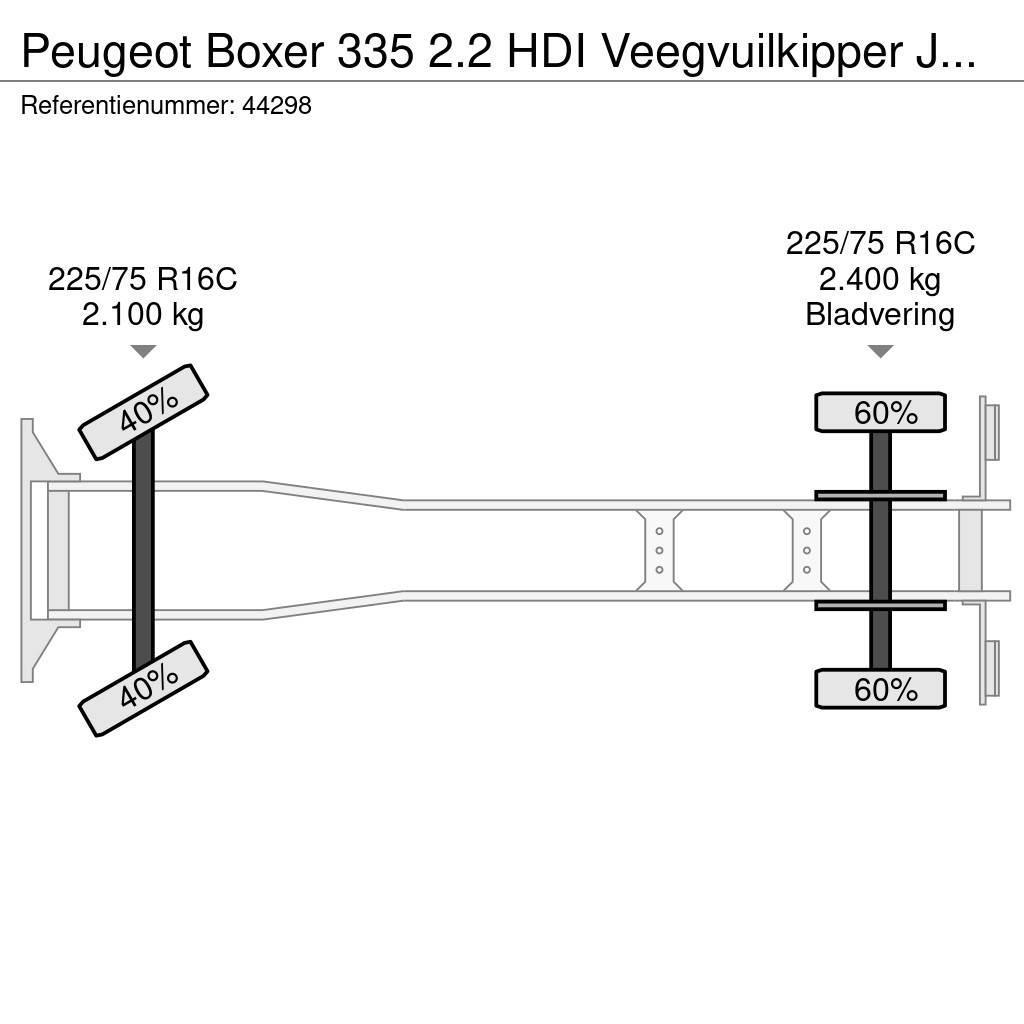 Peugeot Boxer 335 2.2 HDI Veegvuilkipper Just 156.275 km! Camiones plataforma