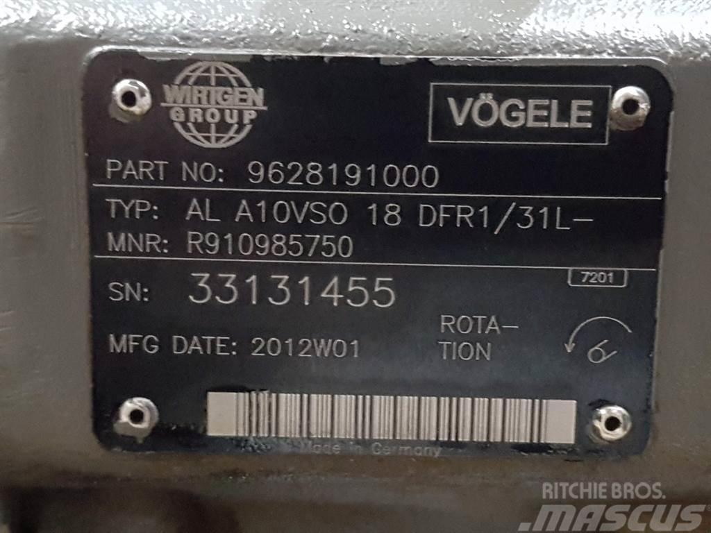 Vögele -Rexroth A10VSO18DFR1/31L-PSC12N-Load sensing pump Hidráulicos