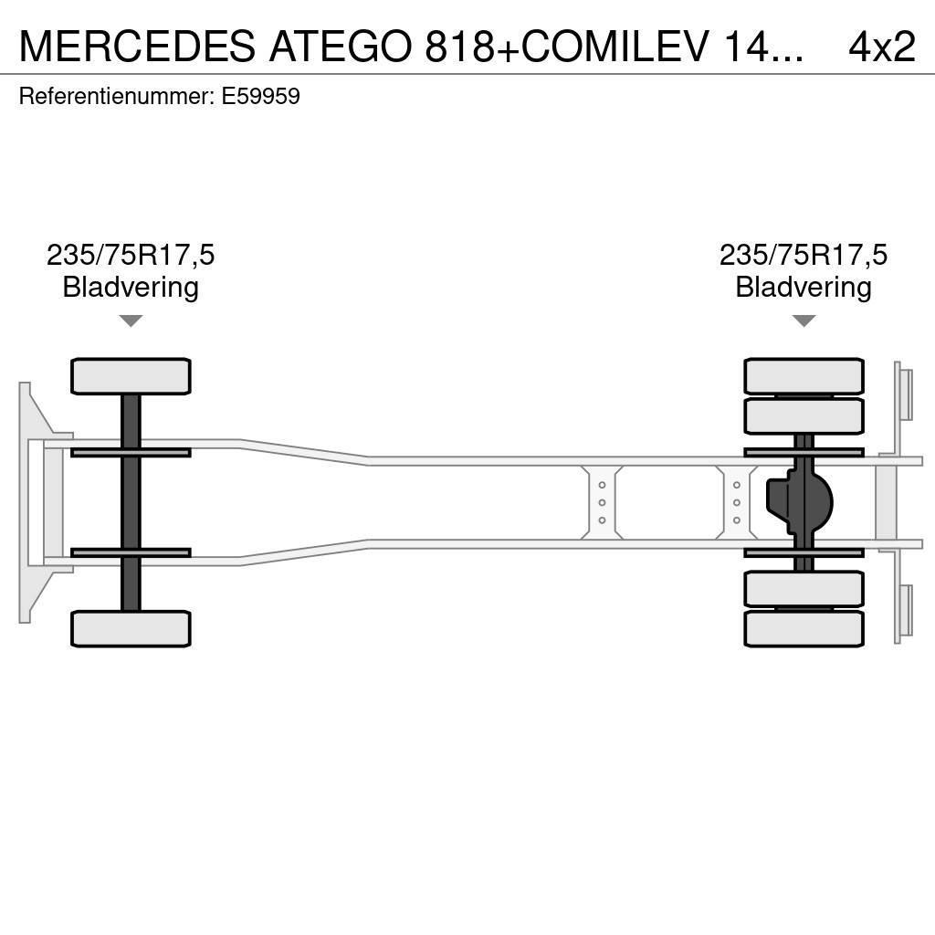 Mercedes-Benz ATEGO 818+COMILEV 140 TPC Plataformas sobre camión