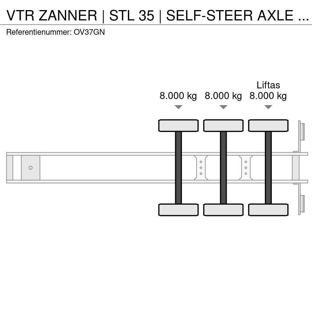  VTR ZANNER | STL 35 | SELF-STEER AXLE | RAMPS | GA Semirremolques para transporte de vehículos
