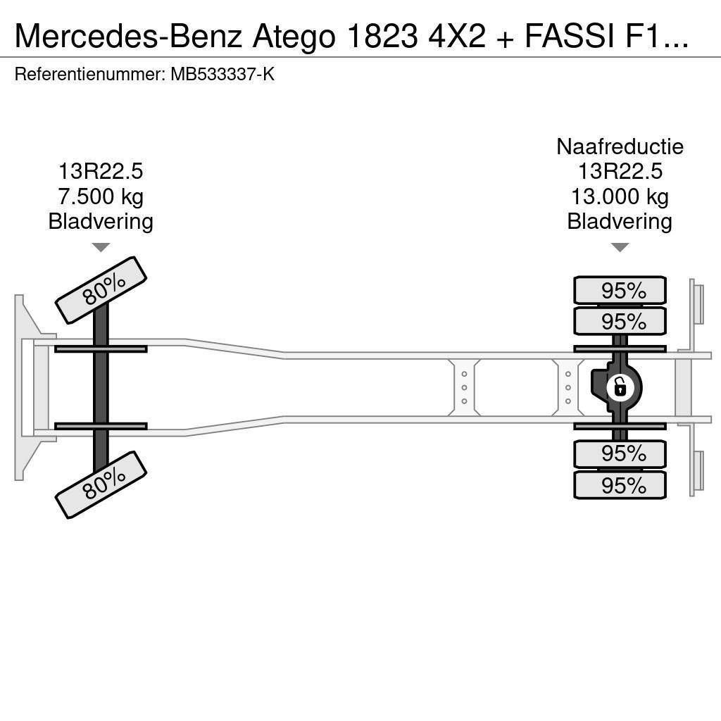 Mercedes-Benz Atego 1823 4X2 + FASSI F110A.21 + TIPPER - MANAUL Grúas todo terreno