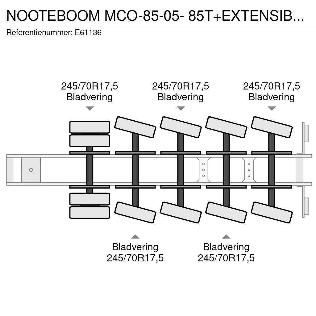 Nooteboom MCO-85-05- 85T+EXTENSIBLE 3M Semirremolques de góndola rebajada