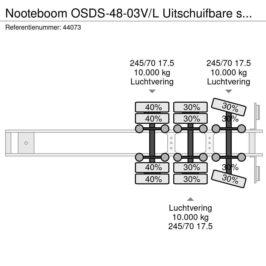 Nooteboom OSDS-48-03V/L Uitschuifbare semi dieplader Semirremolques de góndola rebajada