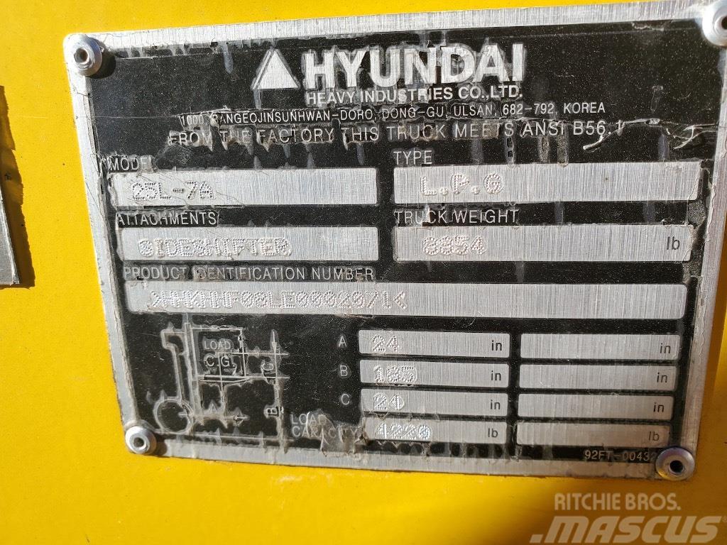 Hyundai 25 L-7 A Otras carretillas elevadoras