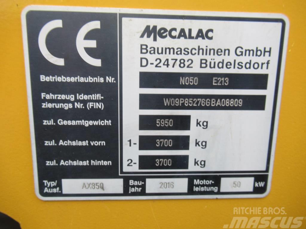 Mecalac AX 850 35KM/H Cargadoras sobre ruedas