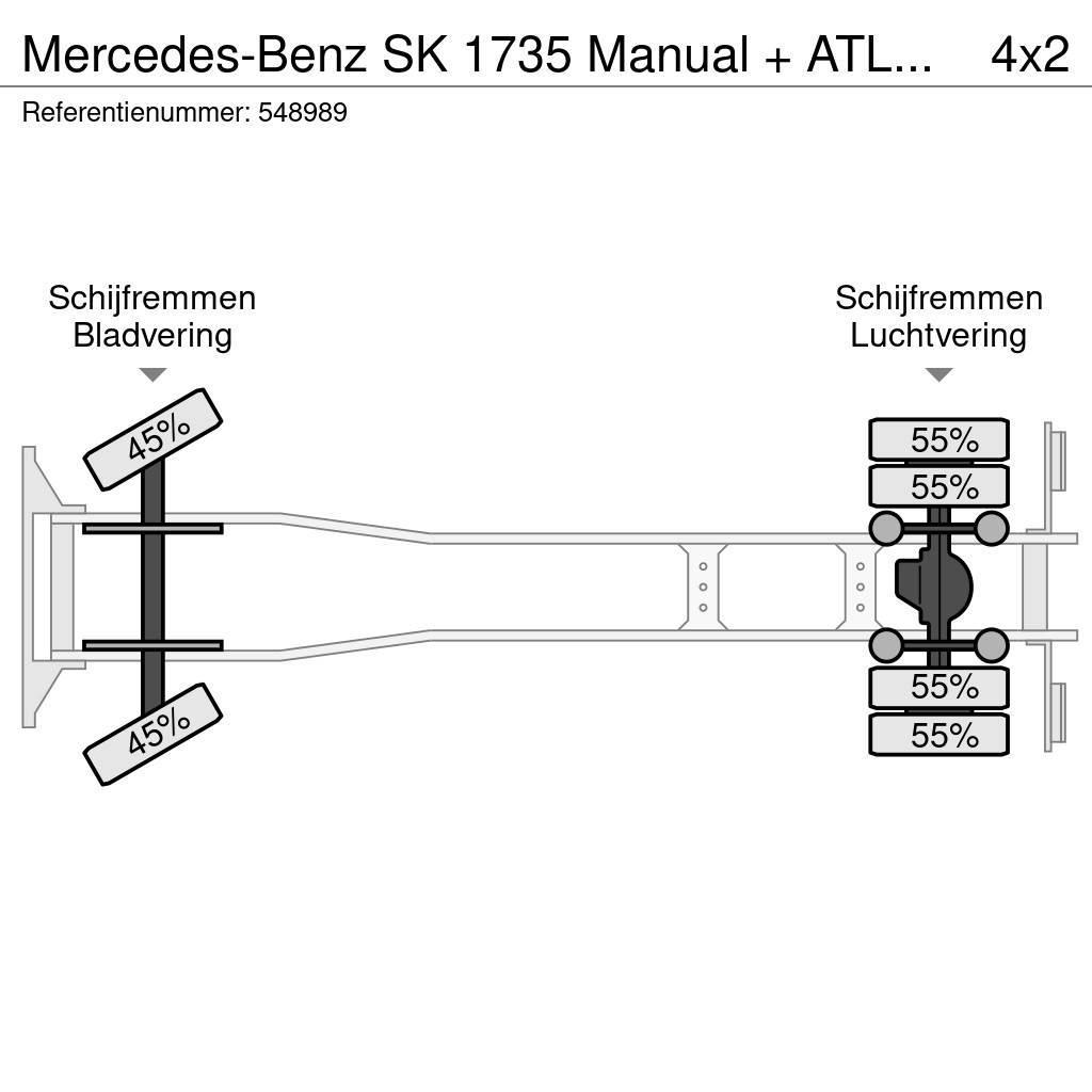 Mercedes-Benz SK 1735 Manual + ATLAS Crane + low KM + Euro 2 man Grúas todo terreno