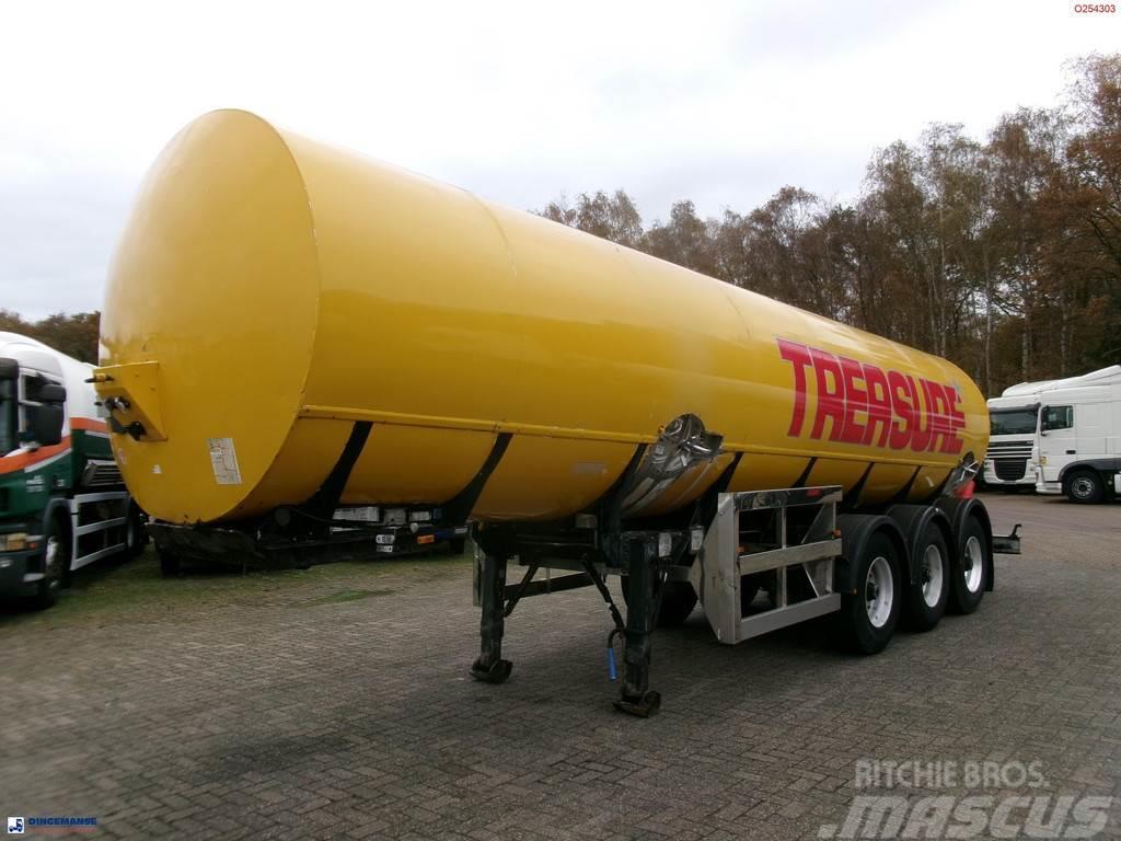  Crane Fruehauf Food (beer) tank inox 30 m3 / 2 com Semirremolques cisterna