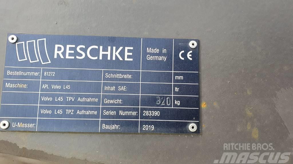 Reschke Adapterplatte von TPV auf TPZ für Volvo L45H Otros componentes