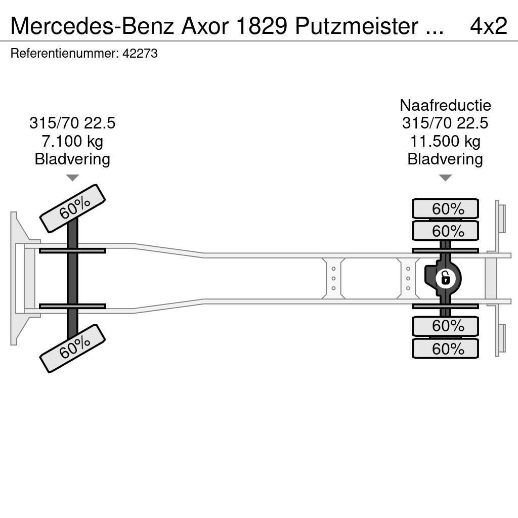 Mercedes-Benz Axor 1829 Putzmeister M20-4 20 meter Camión hormigonera