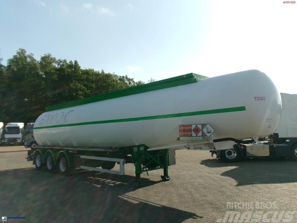 Feldbinder Fuel tank alu 42 m3 / / 6 comp + pump Semirremolques cisterna