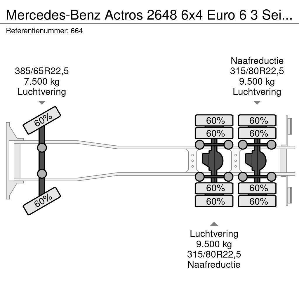 Mercedes-Benz Actros 2648 6x4 Euro 6 3 Seitenkipper! Camiones bañeras basculantes o volquetes