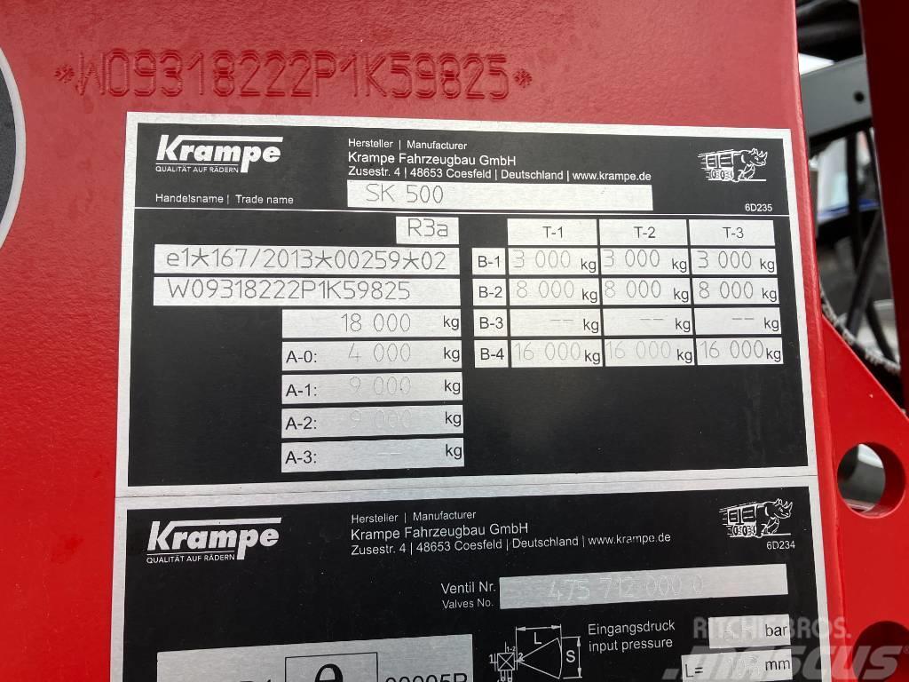 Krampe SK 500 Remolques volquete