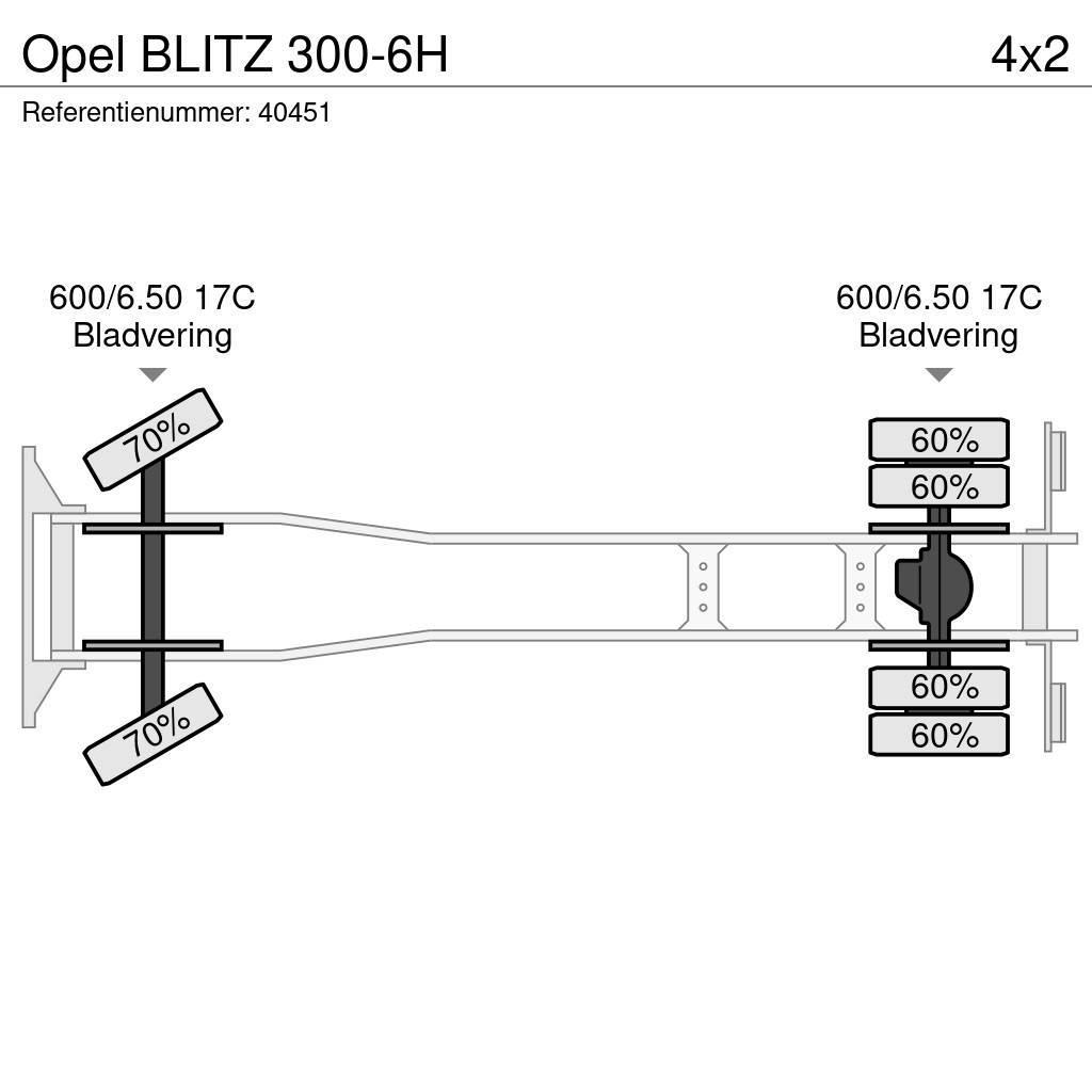 Opel BLITZ 300-6H Camiones plataforma