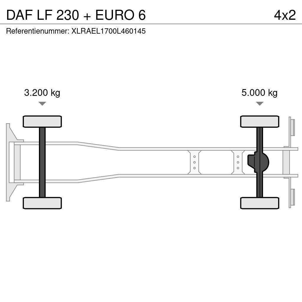DAF LF 230 + EURO 6 Camiones caja cerrada