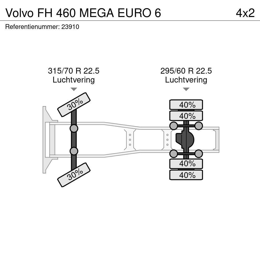 Volvo FH 460 MEGA EURO 6 Cabezas tractoras