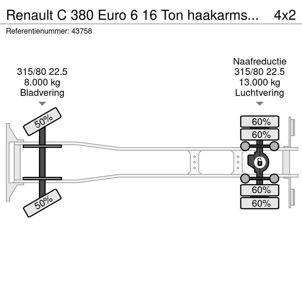 Renault C 380 Euro 6 16 Ton haakarmsysteem Camiones polibrazo