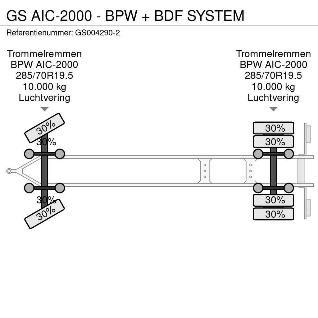 GS AIC-2000 - BPW + BDF SYSTEM Remolques portacontenedores