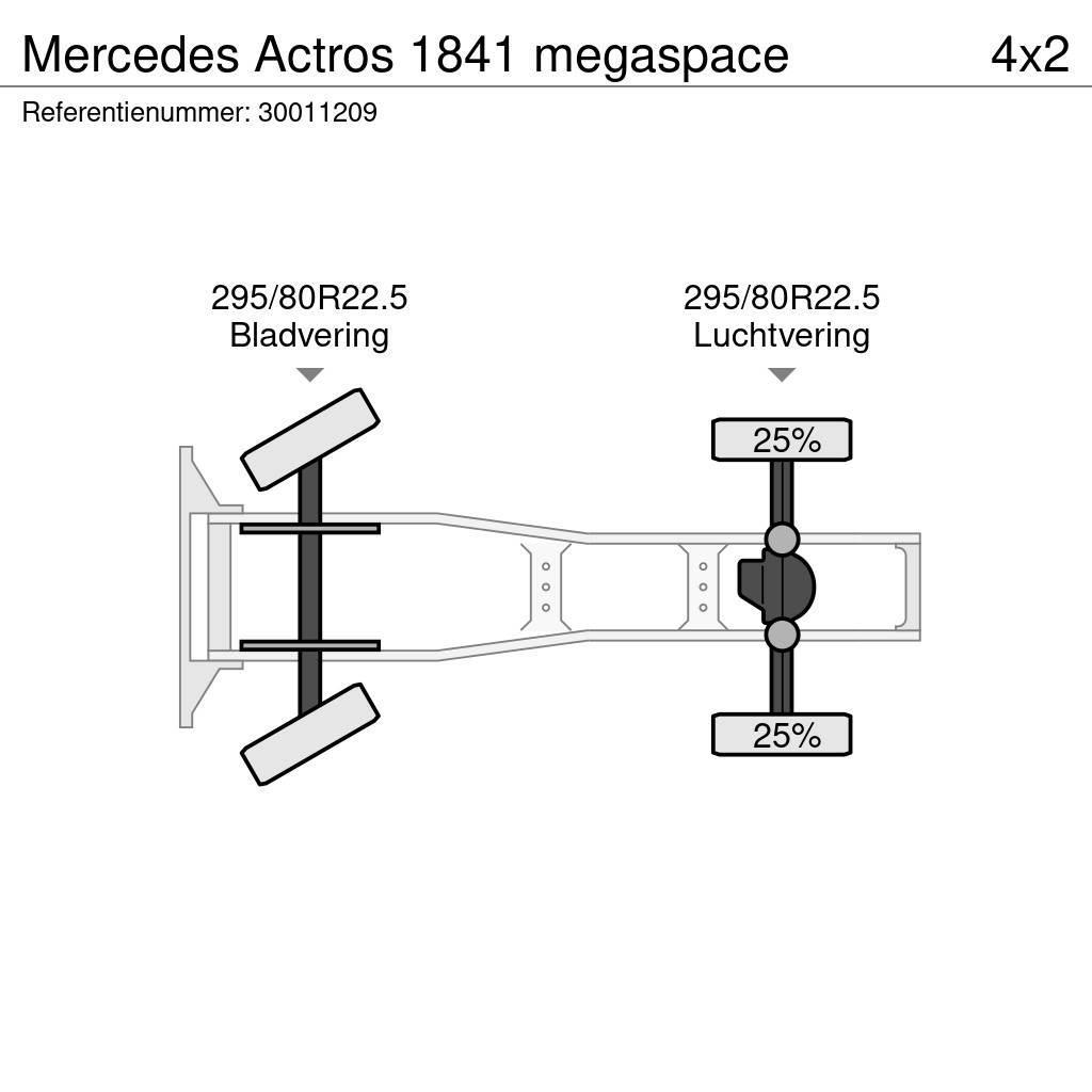 Mercedes-Benz Actros 1841 megaspace Cabezas tractoras