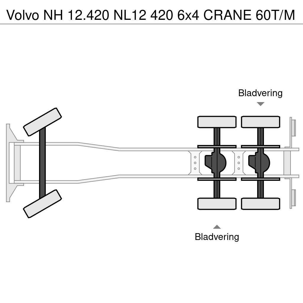 Volvo NH 12.420 NL12 420 6x4 CRANE 60T/M Grúas todo terreno