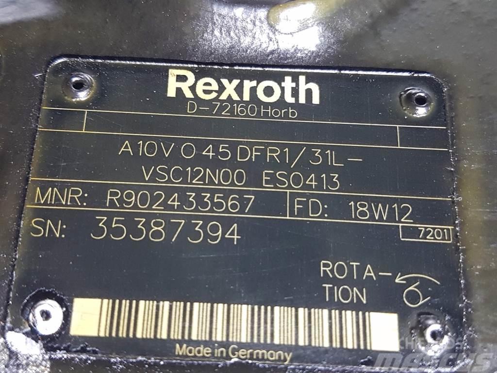 CLAAS TORION-Rexroth A10VO45DFR1/31L-Load sensing pump Hidráulicos