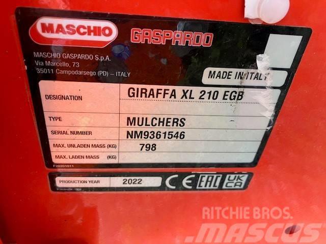 Maschio Giraffa 210 SE HD H-Slagor Segadoras y cortadoras de hojas para pastos
