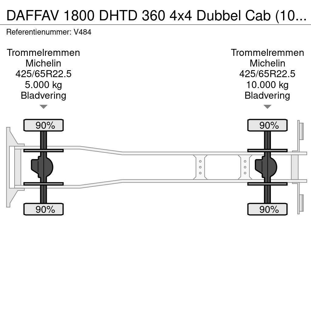 DAF FAV 1800 DHTD 360 4x4 Dubbel Cab (10 pers) Ziegler Camiones de Bomberos