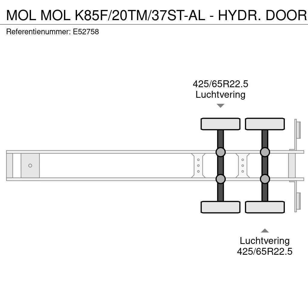 MOL K85F/20TM/37ST-AL - HYDR. DOOR Semirremolques bañera