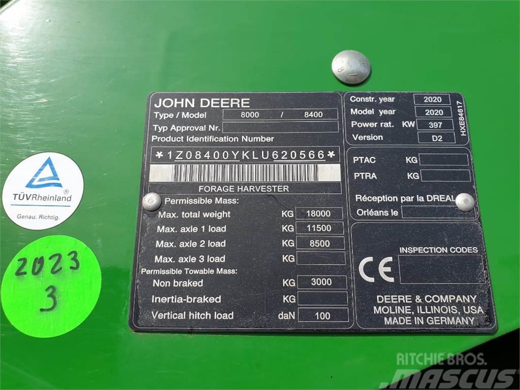 John Deere 8400 Cosechadoras de forraje