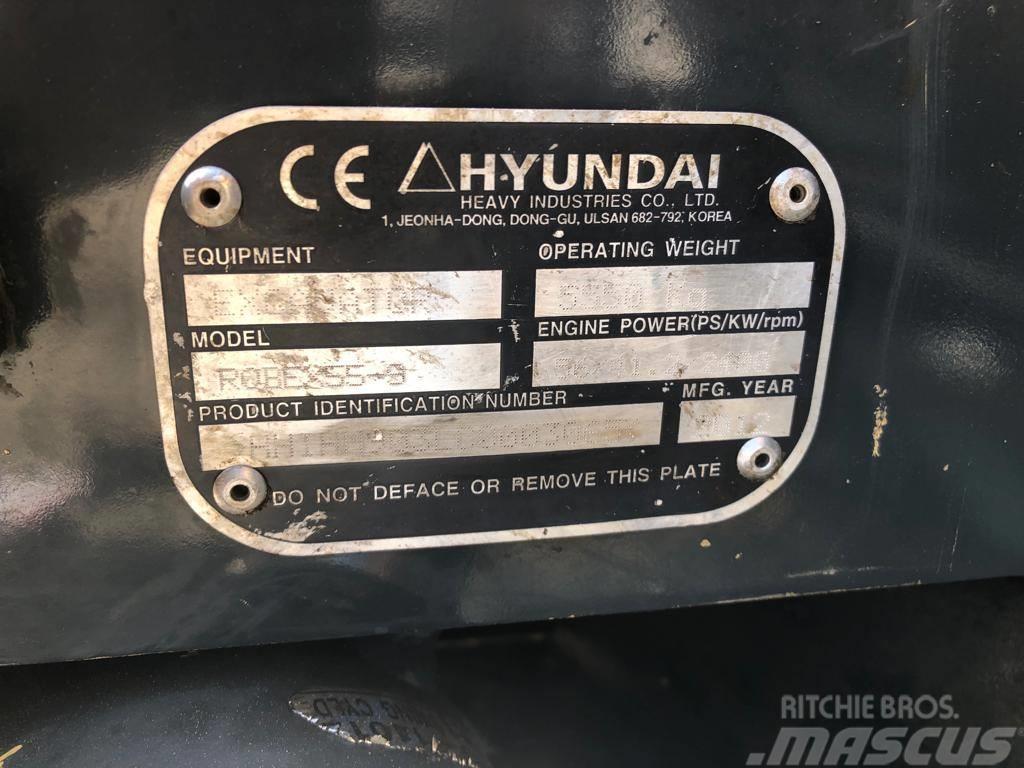 Hyundai R55-9 Mini excavadoras < 7t