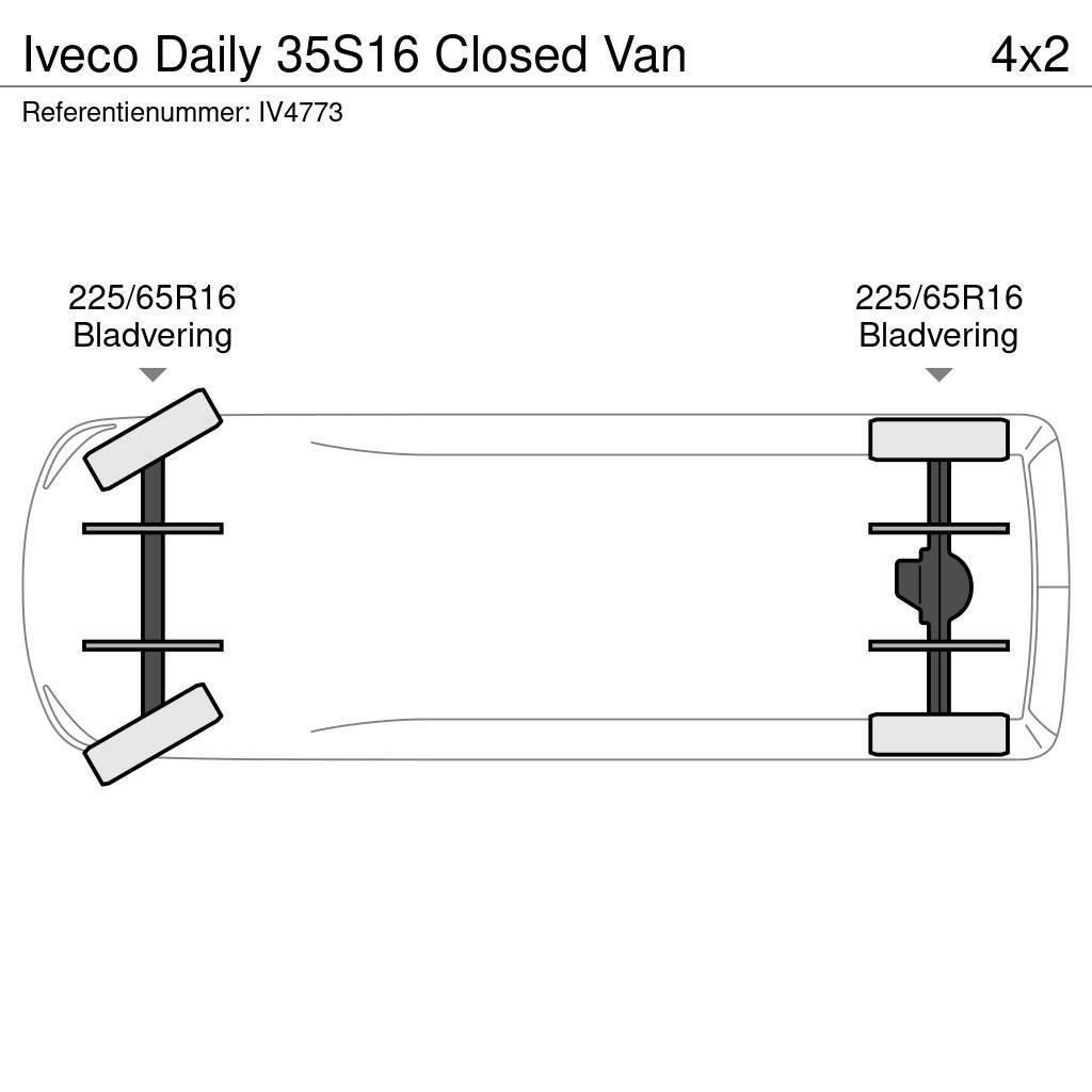 Iveco Daily 35S16 Closed Van Furgonetas de caja cerrada