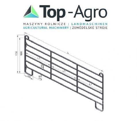 Top-Agro Partition wall door or panel HAP 240 NEW! Alimentador de animales